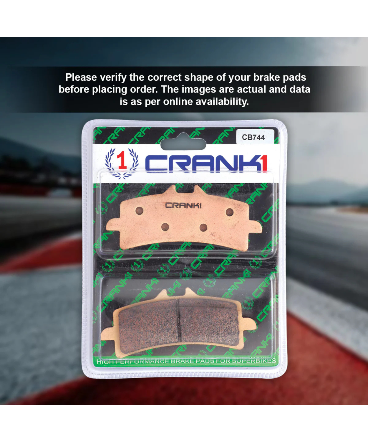 Crank1 Kawasaki Ninja ZX-10R (2021 Onwards) Sintered Brake Pads