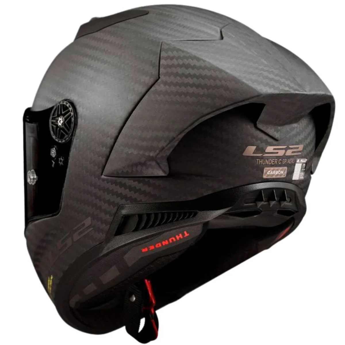 LS2 FF805 Thunder GP Aero Carbon Fiber Helmet (ECE R 22.06) - Matt Black - LS2