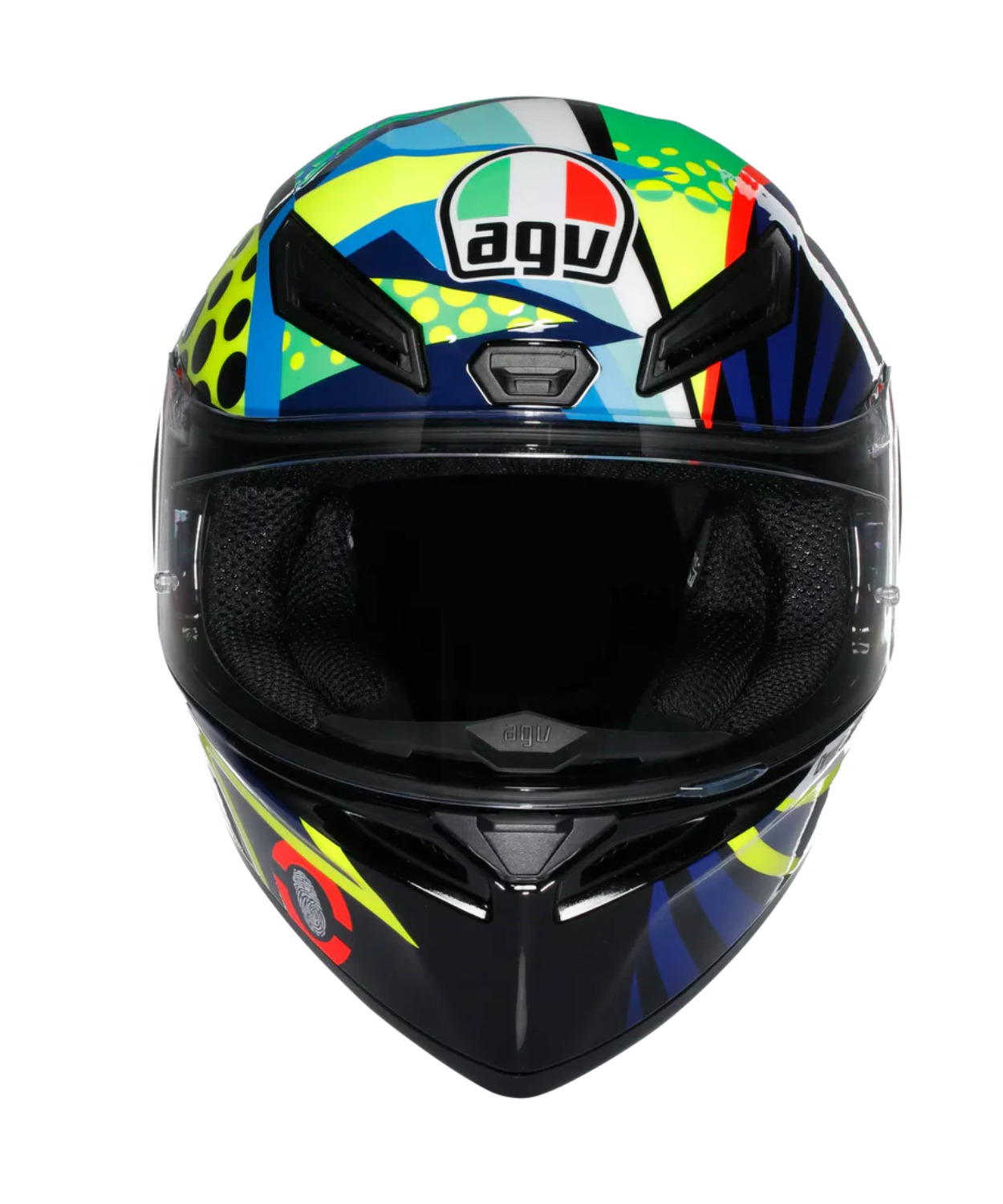 AGV K1 S Rossi Winter Test Helmet 2020 - Gloss Blue Yellow