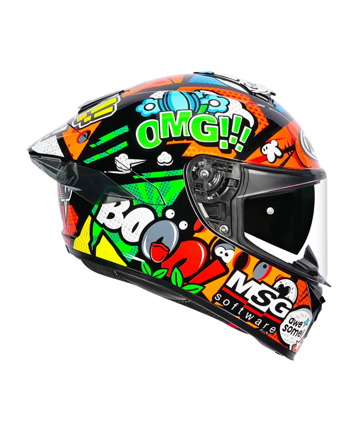 NHK K5R Bo Ben Helmet - Green Orange - NHK