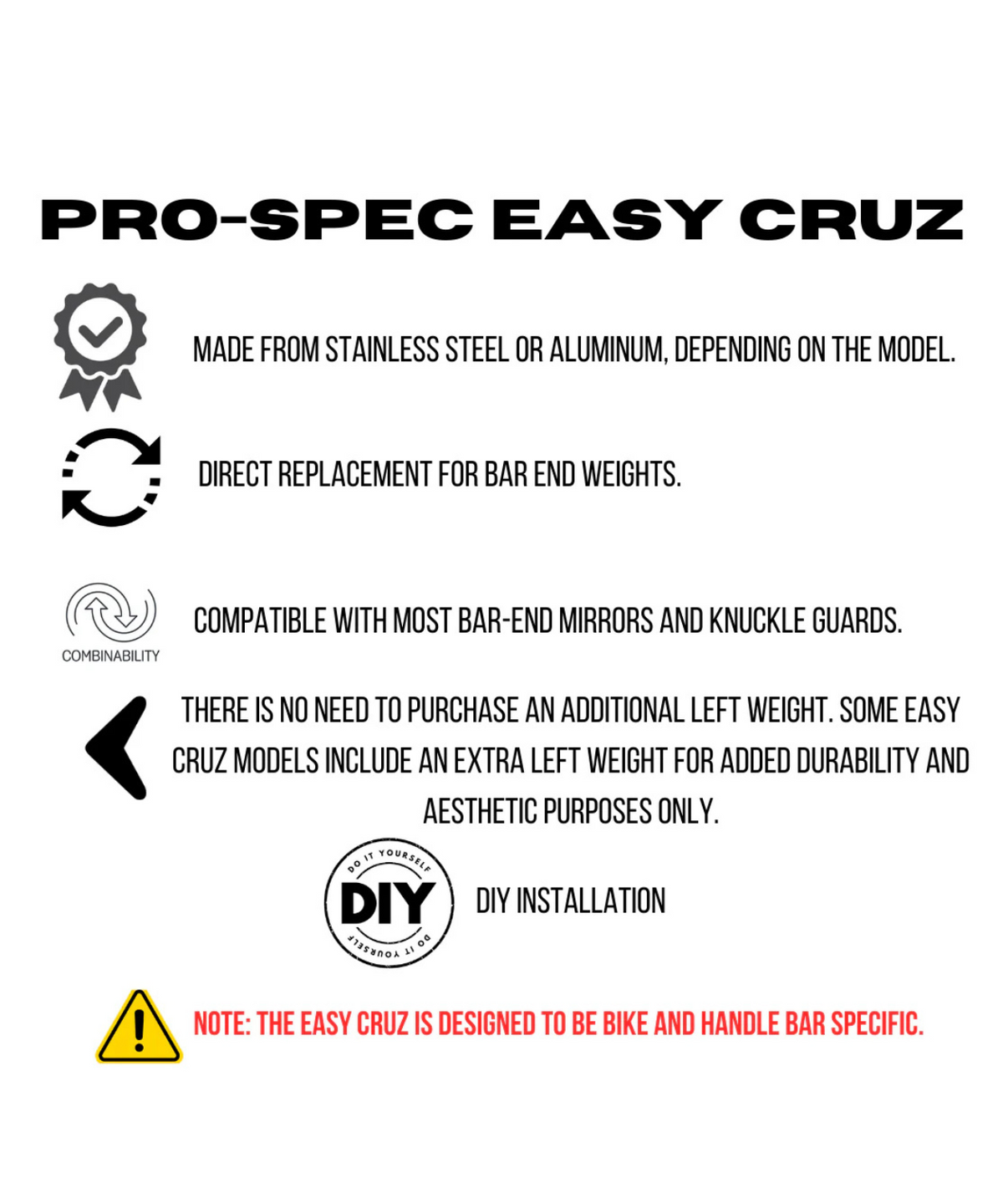 Pro-Spec Easy Cruz - ECZ 023 - Black - Pros-pec