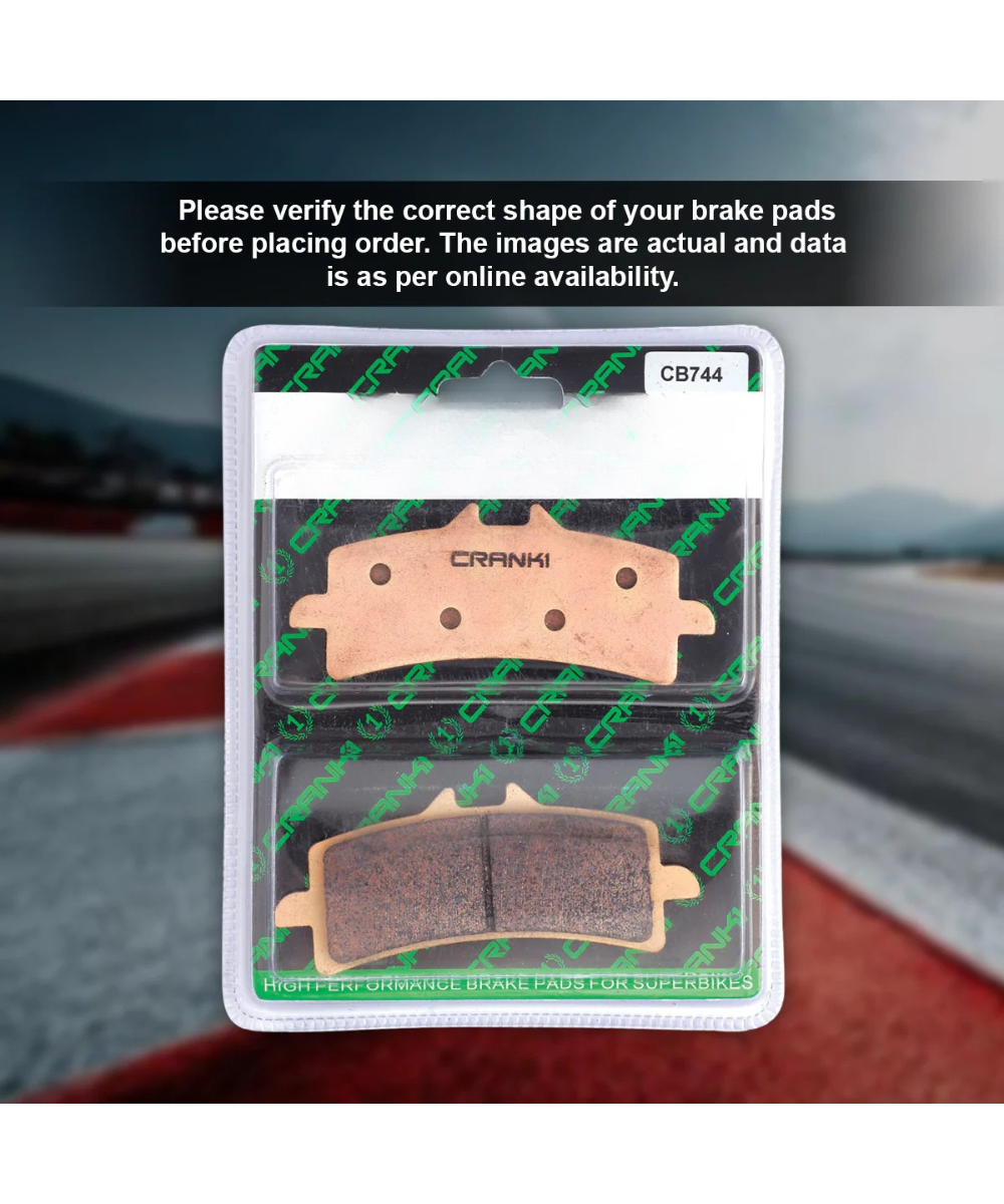 Crank1 Triumph Tiger 1200 Rally Pro (2022 Onwards) Sintered Brake Pads