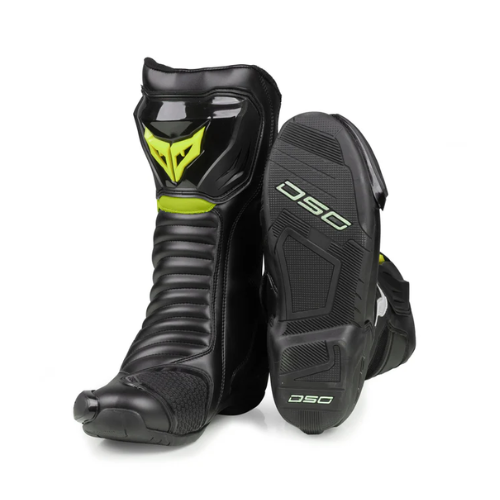 DSG GP X Riding Boots - Black Yellow