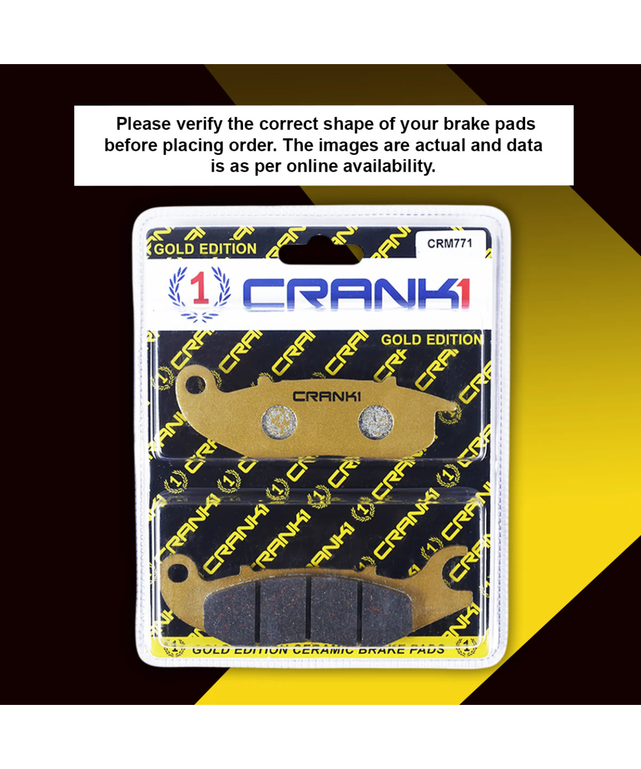 Crank1 Honda CB 200X (2021) Ceramic Brake Pads
