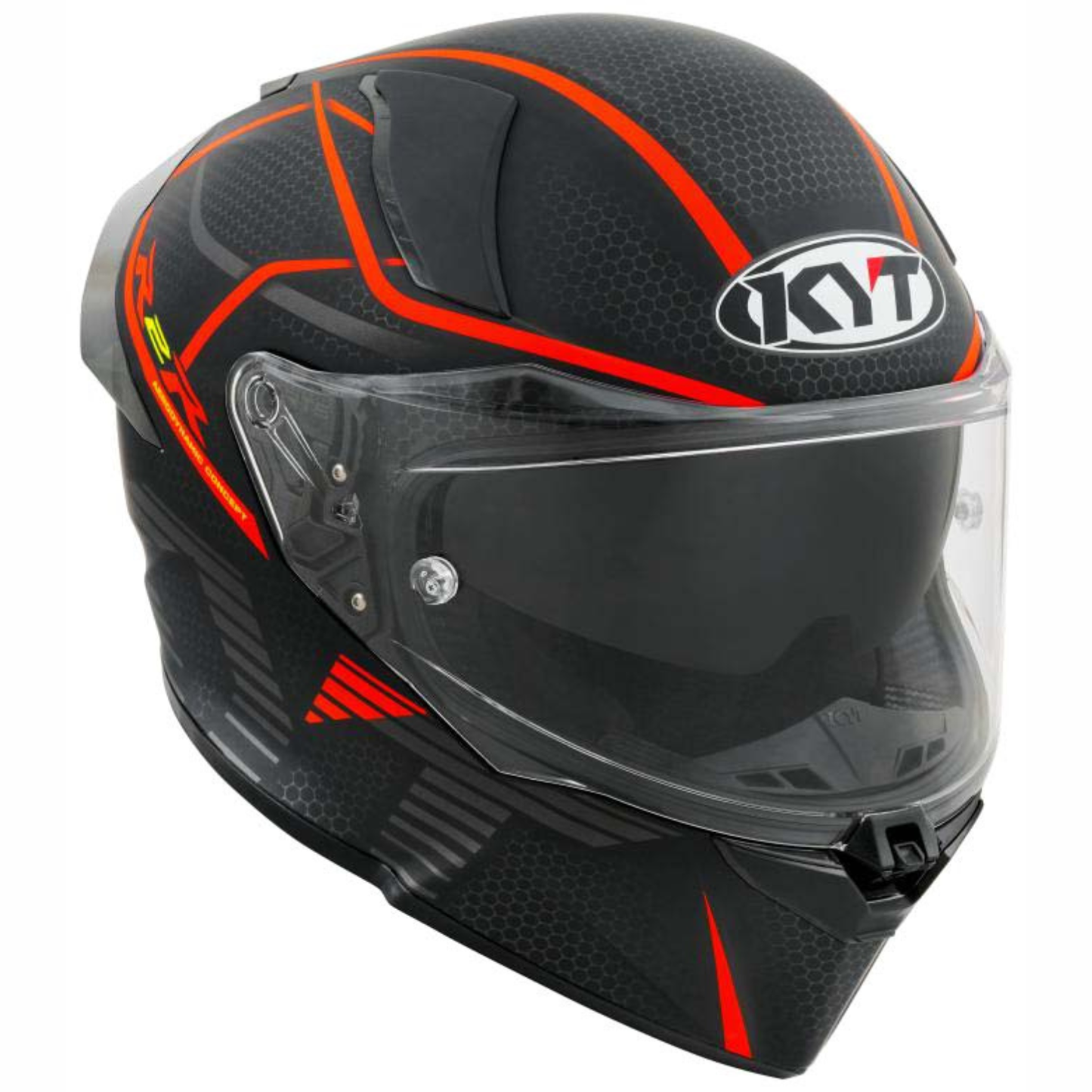 KYT R2R Pro Concept Helmet - Matt Black Red