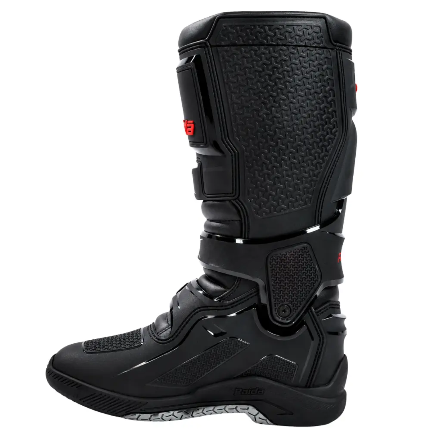 Raida TrailCraft V2 Motocross and Enduro Motorcycle Boots - Black Red