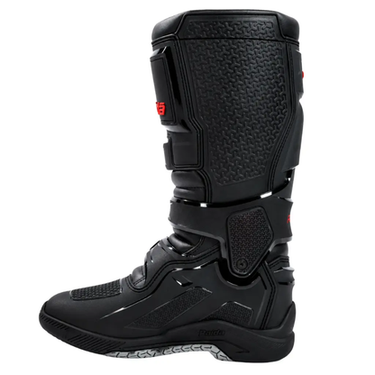 Raida TrailCraft V2 Motocross and Enduro Motorcycle Boots - Black Red