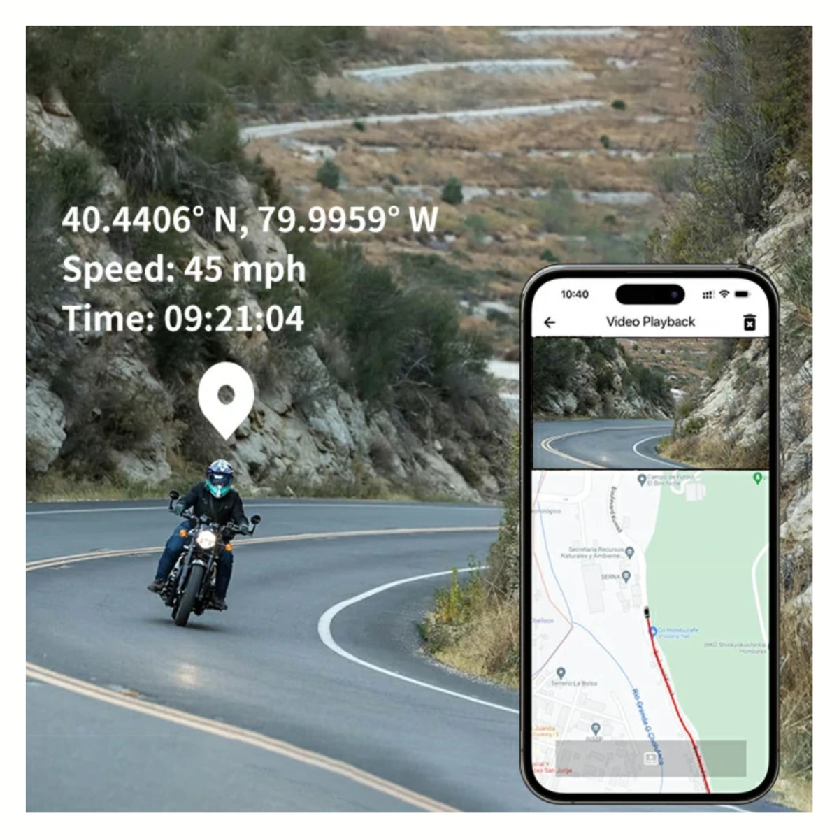 LBC Moto SE3 Universal Dashcam without Screen