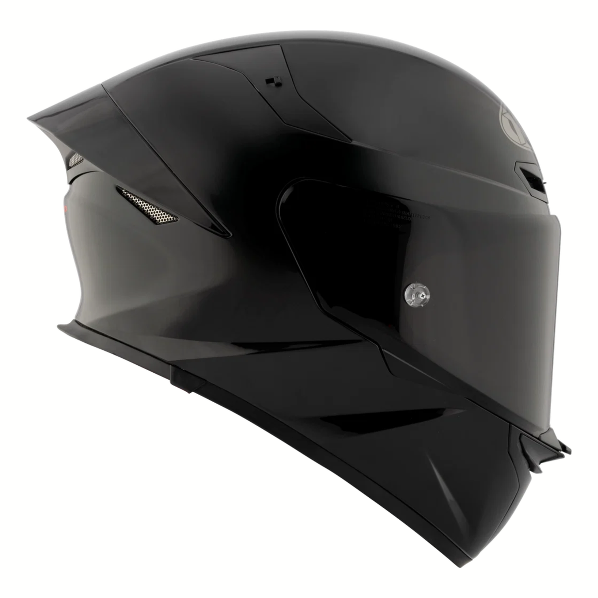 KYT TT-Revo Plain Helmet - Gloss Black