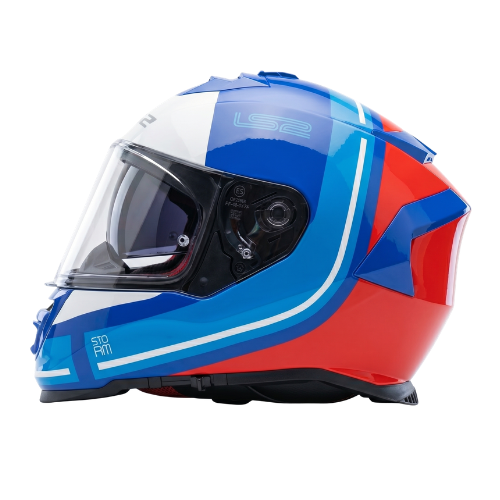 LS2 FF800 Storm II Slant Helmet - Gloss Blue Red
