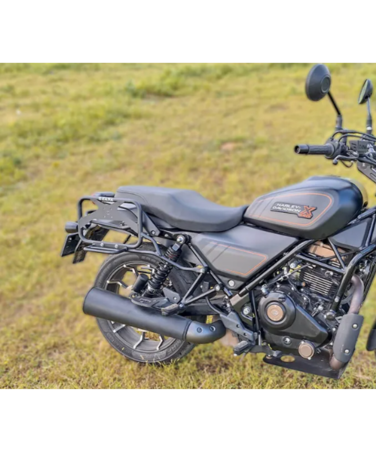 Zana Harley Davidson X440 Saddle Stay with Exhaust Sheild and Jerry Can Mount - ZI-8482 - Zana
