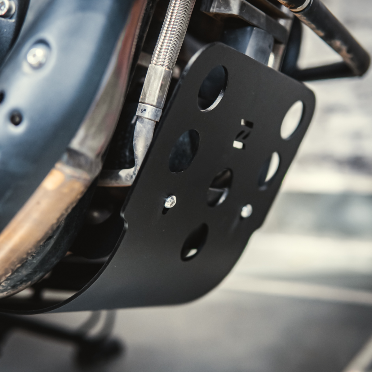 Zana Royal Enfield Bear 650 Aluminum Bash Plate - Black - ZI-8545 - Zana