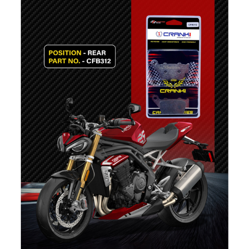 Crank1 Carbon Brake Pads for Triumph Speed Triple 1200 RS (2021 Onwards)