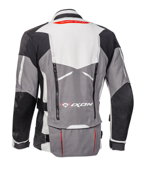 Ixon Ragnar Riding Jacket - Black Grey Red