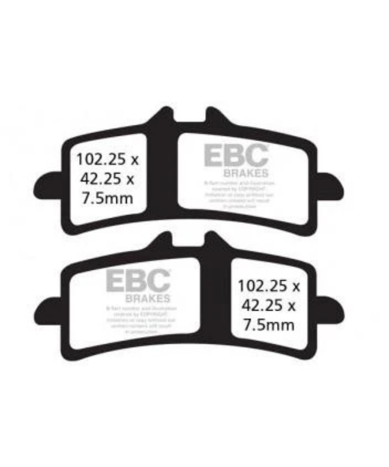 EBC Triumph Speed Triple 1050 Fully Sintered Double H Brake Pads