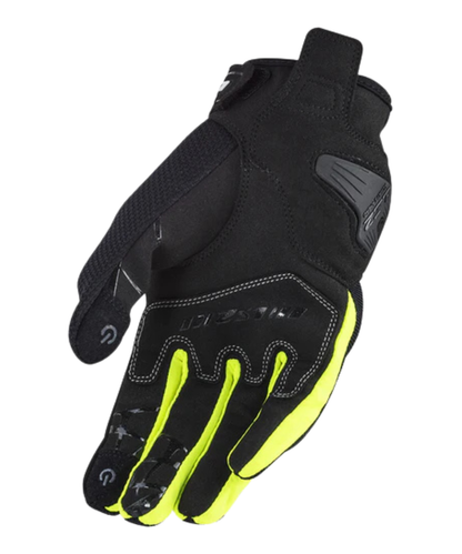 LS2 Dart 2 Riding Gloves - Black Hi-Viz Yellow