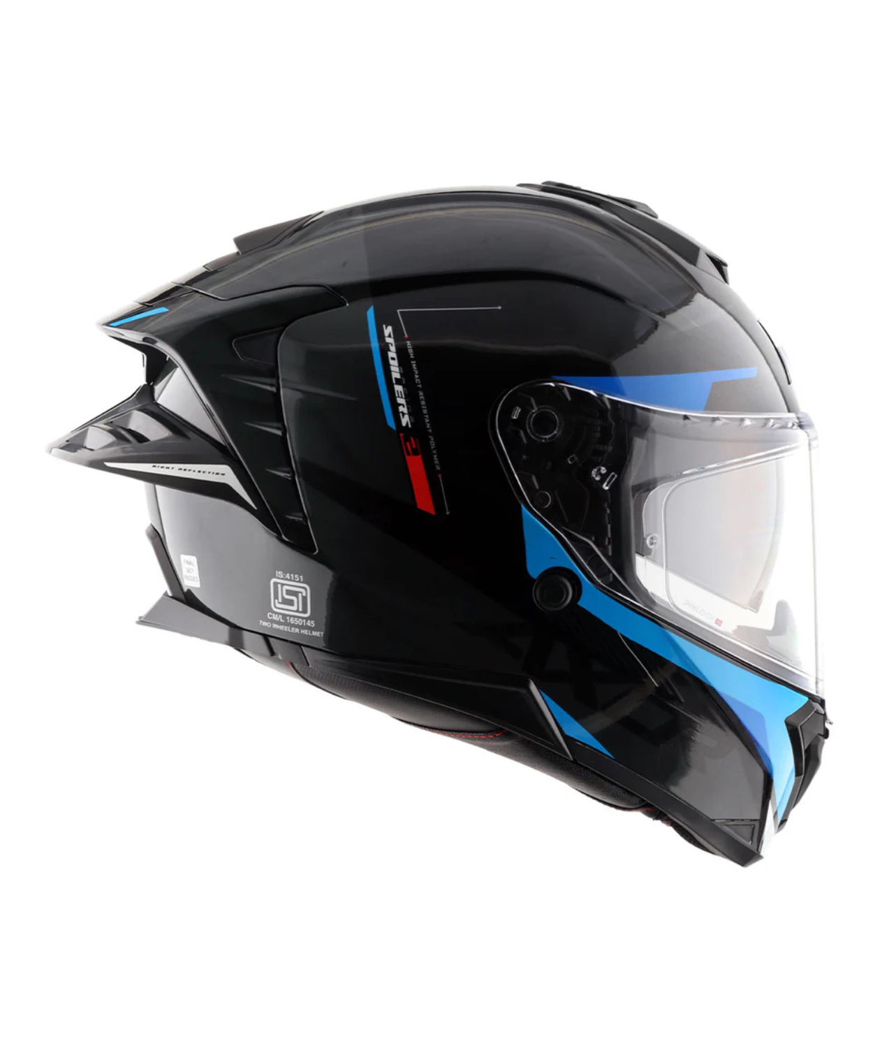 Axor Brutale Kryptic Dual Spoiler Helmet - Black Blue