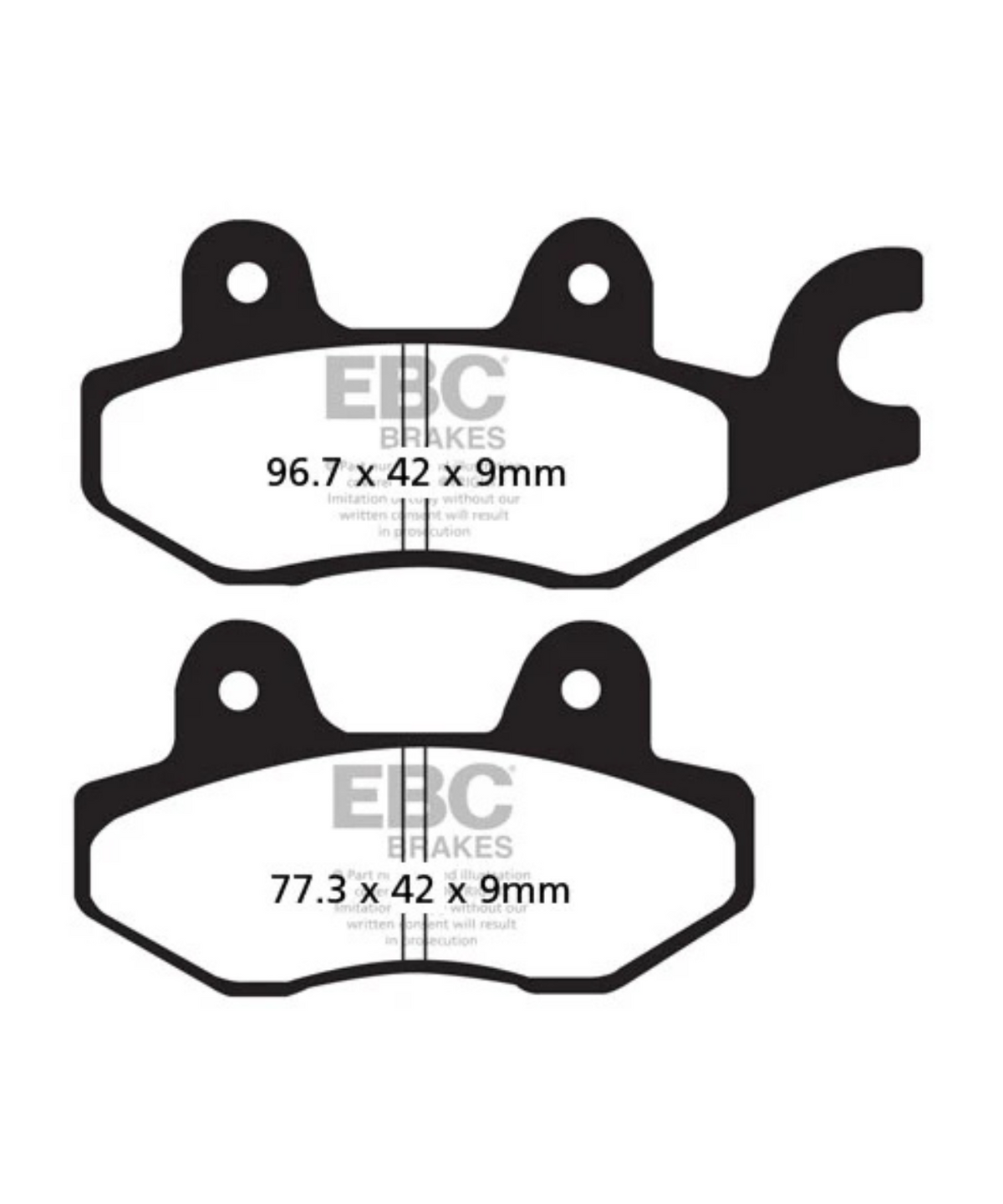 EBC Brake Pads - Double H Sintered Brakes - FA197HH - EBC Brakes