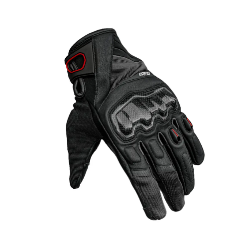 Raida Carbonite Riding Gloves - Black