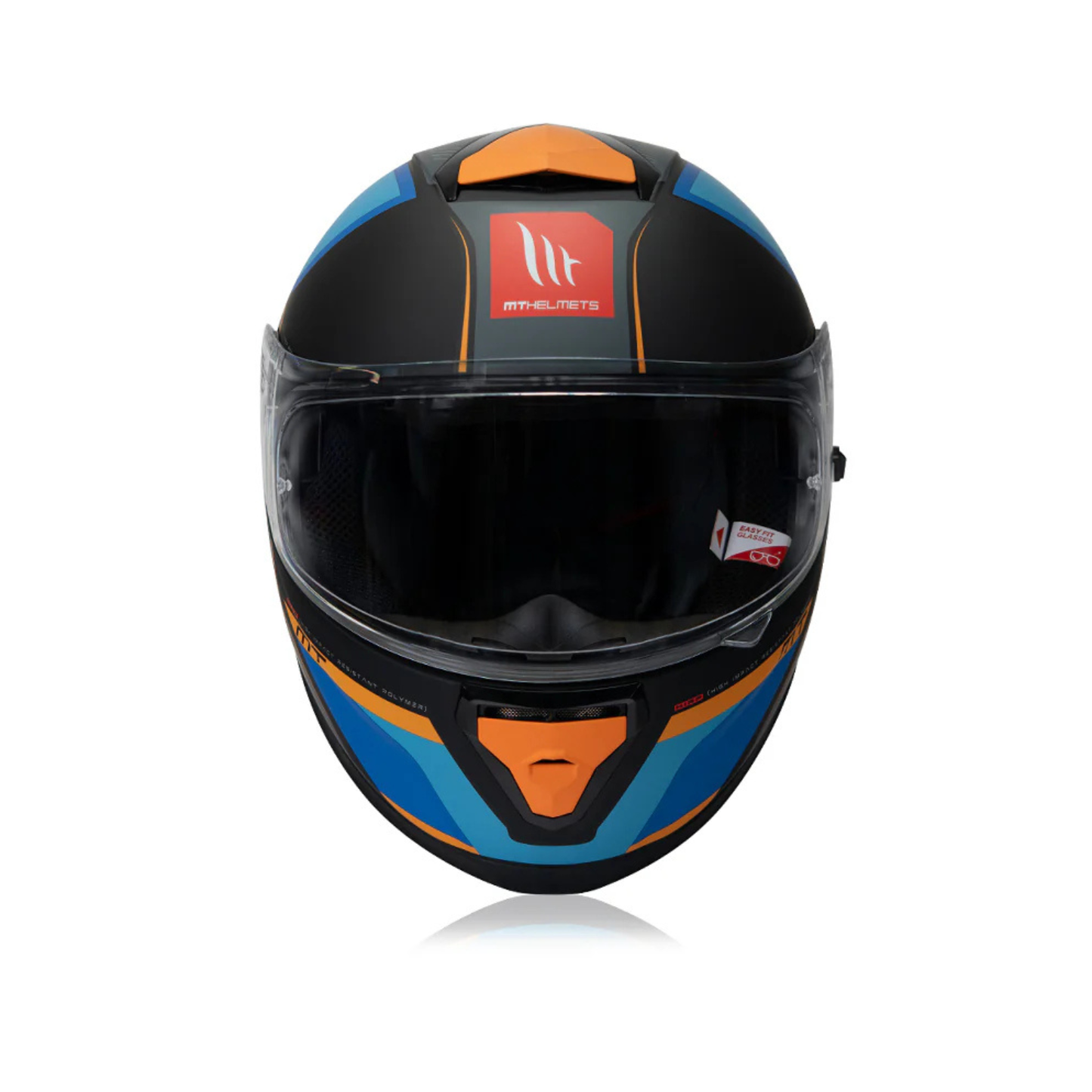 MT Thunder 3 SV Pro Nova B2 Helmet - Gloss Grey Blue Orange