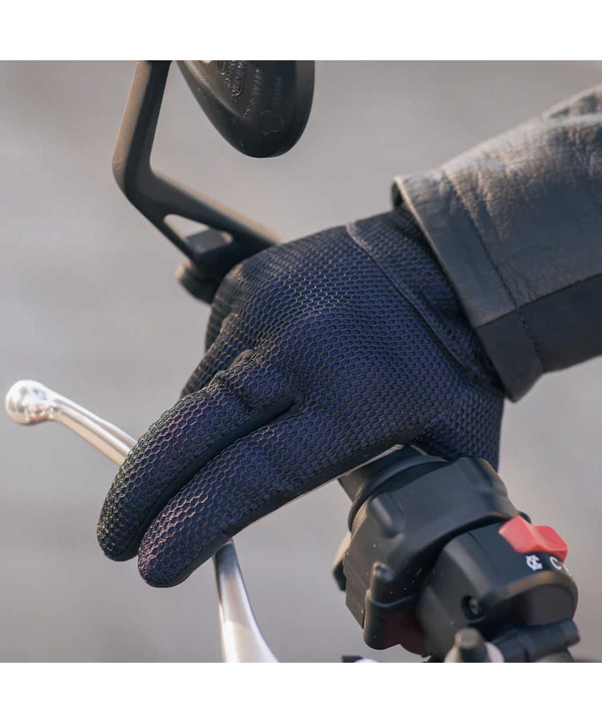 Tucano Urbano Eden Mesh Riding Gloves - Black Blue - Tucano Urbano