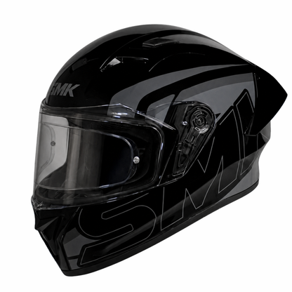 SMK Stellar Stage GL262 Gloss Black Grey Helmet