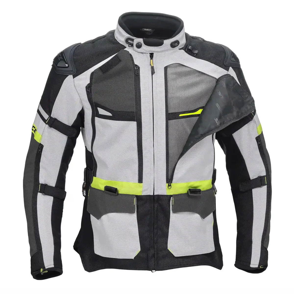 Solace Furious V4.0 Touring Jacket - Grey Black Neon - Solace