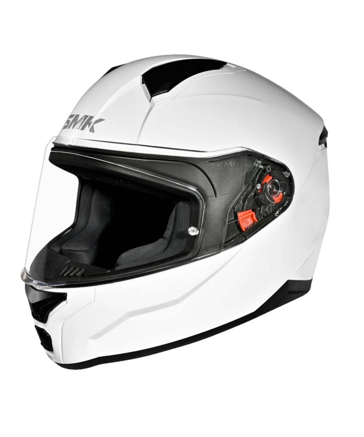 SMK Bionic Youth Solid GL100 Helmet - Gloss White - SMK