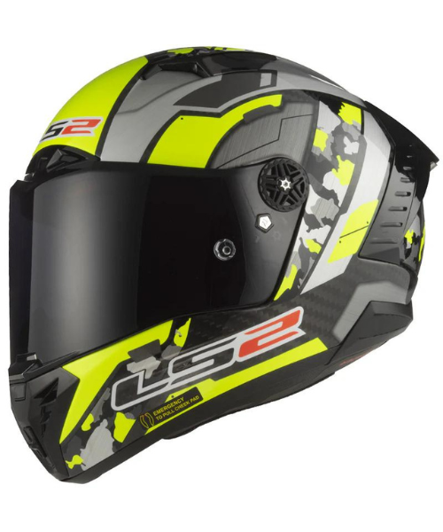 LS2 FF805 Thunder C Space Hi-Viz Helmet - Yellow Grey