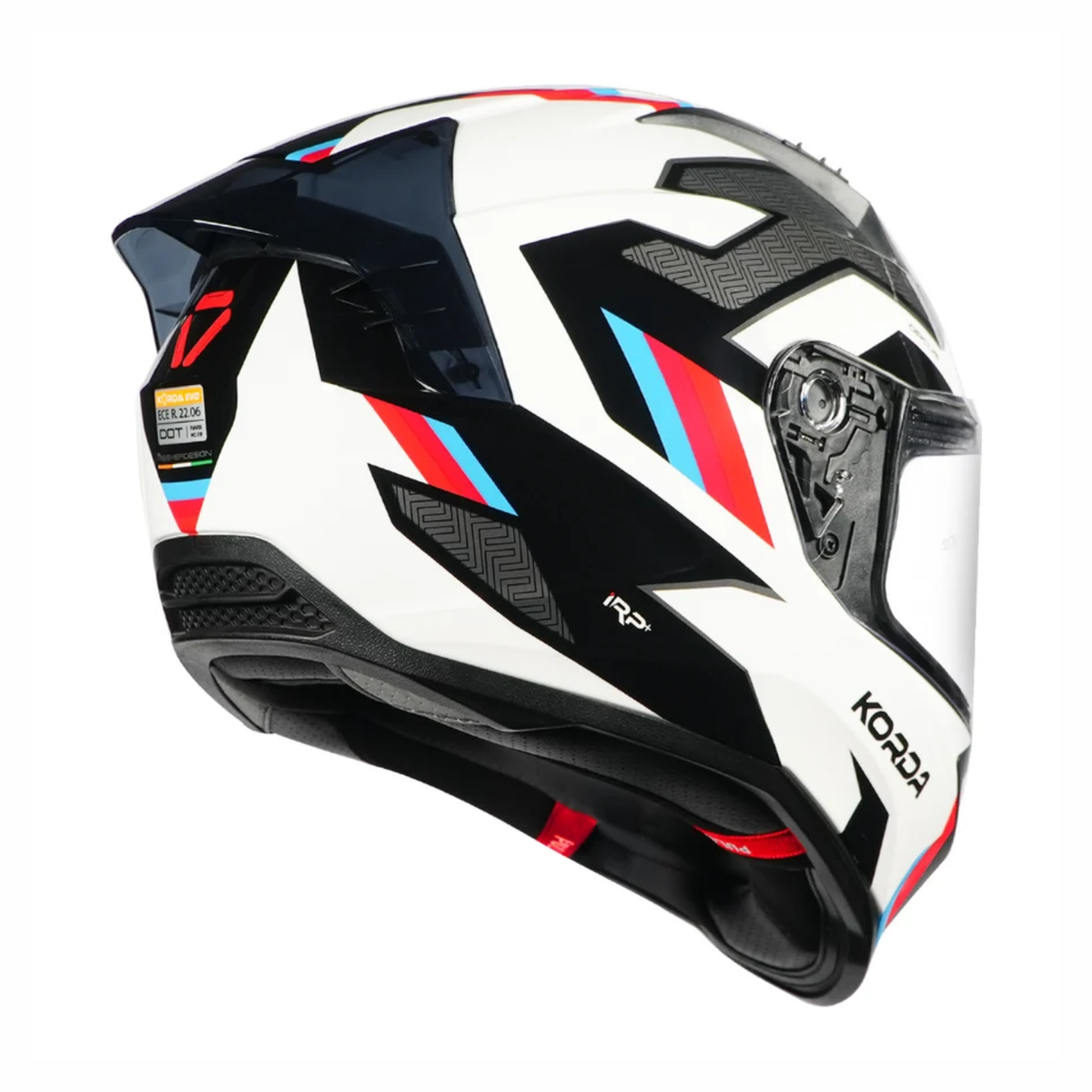 Korda EVO Orcus Helmet - Gloss White Blue Red