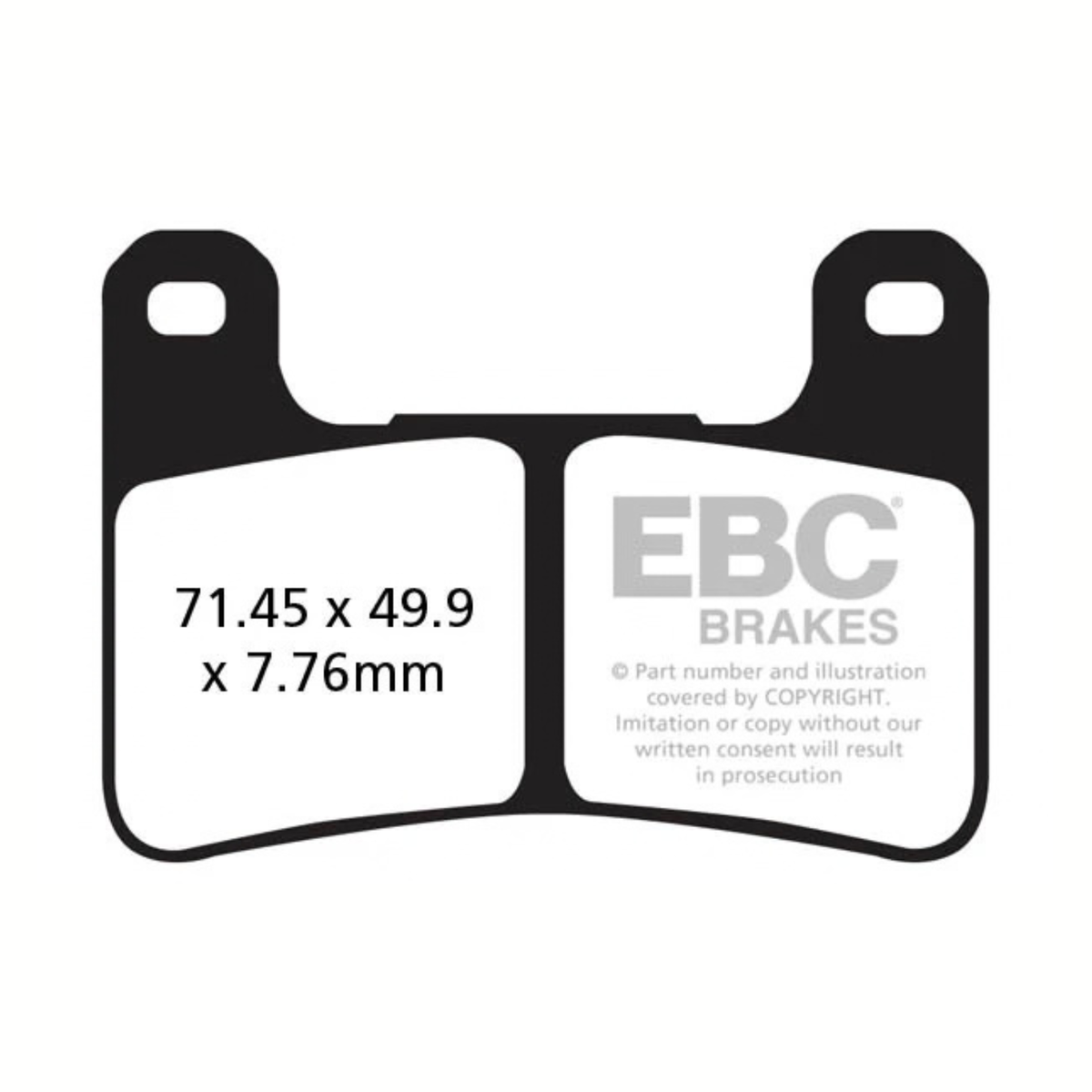 EBC Kawasaki ZX-10R (2011-2015) Fully Sintered Brake Pads