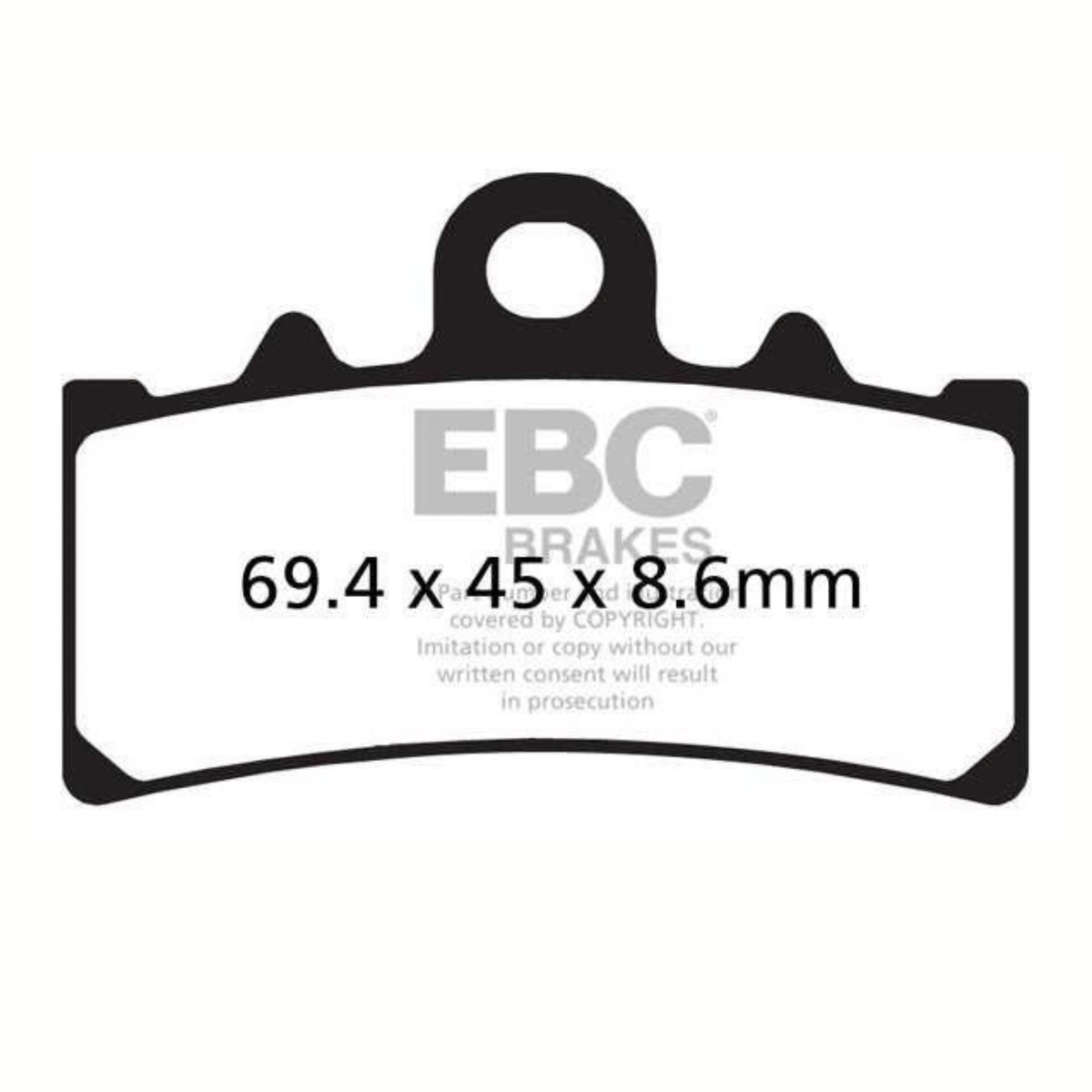 EBC Triumph Scrambler 400 (2024-2026) Fully Sintered Brake Pads