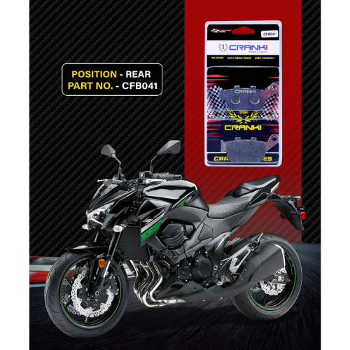 Crank1 Carbon Brake Pads for Kawasaki Z800