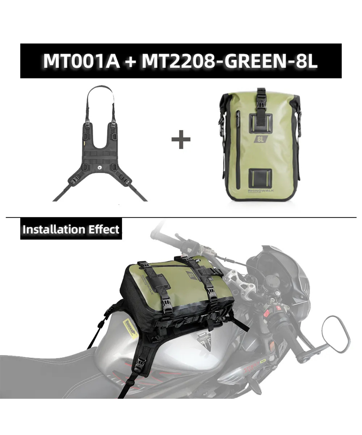 Rhinowalk 8L Waterproof Tank/Tail Bag - MT2208