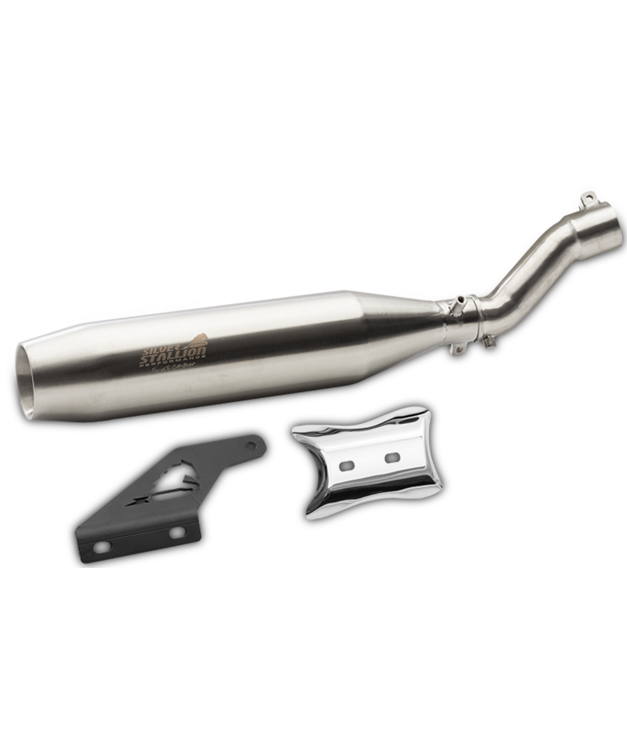 Silver Stallion Triumph Blaze Speed 400 / T4 / Scrambler 400X / Scrambler 400XC Performance Exhaust Systems - Matt Brushed Finishes