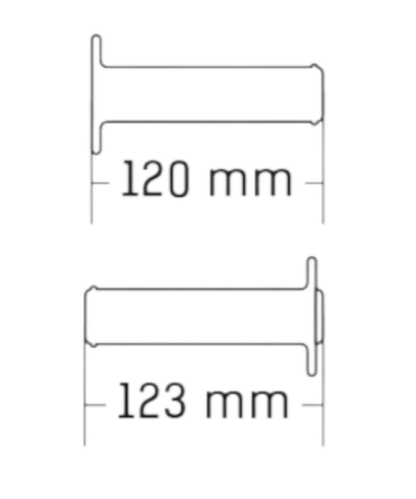 Domino A190 Handlebar Grips X-Treme - Orange Blue