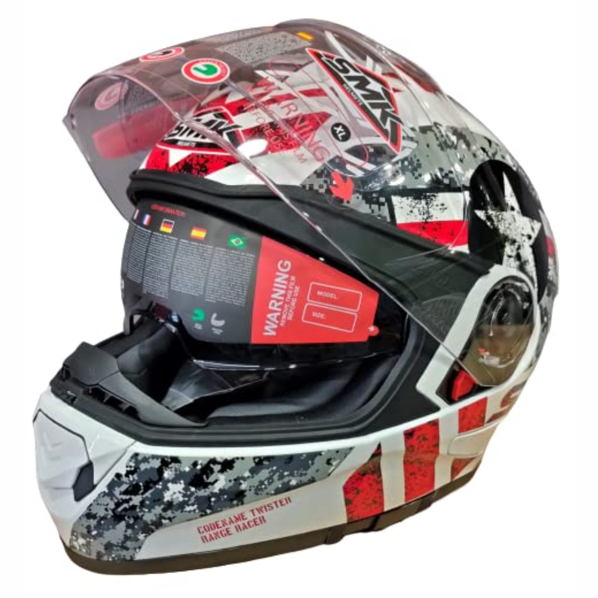 SMK Twister Captain Graphic GL163 Helmet - SMK