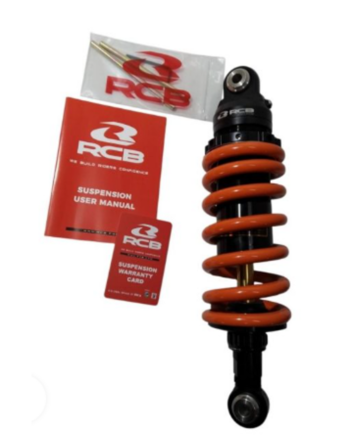 RCB KTM Duke 200/390 RCB S2 Shock Absorber for Rear Line - Orange/Gold - 01M0310O - RCB