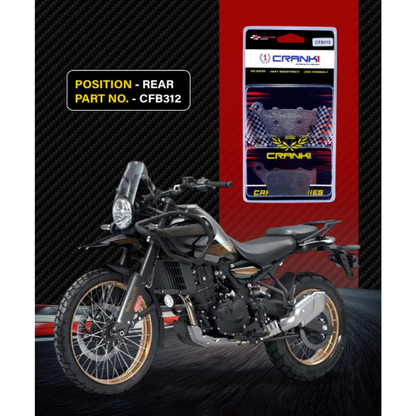 Crank1 Carbon Brake Pads for Himalayan 450