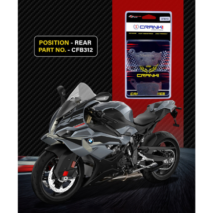 Crank1 Carbon Brake Pads for BMW S1000RR (2019-2022)