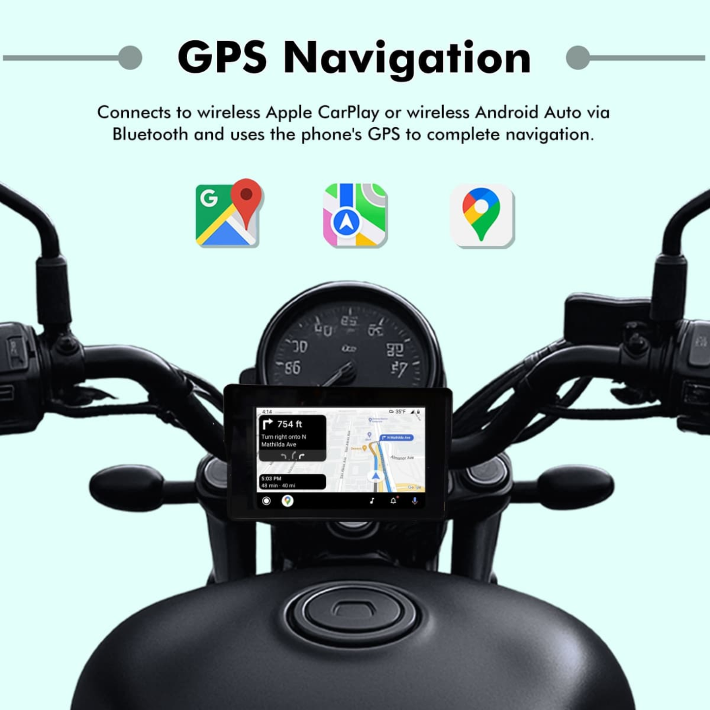Simtac M2 Motorcycle Navigation 5.0 Inch IPS Screen (Only Screen)