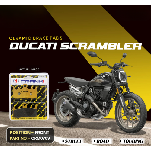 Crank1 Ceramic Brake Pads for Ducati Scrambler