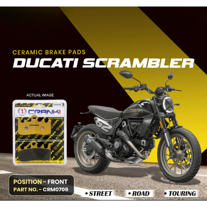 Crank1 Ceramic Brake Pads for Ducati Scrambler