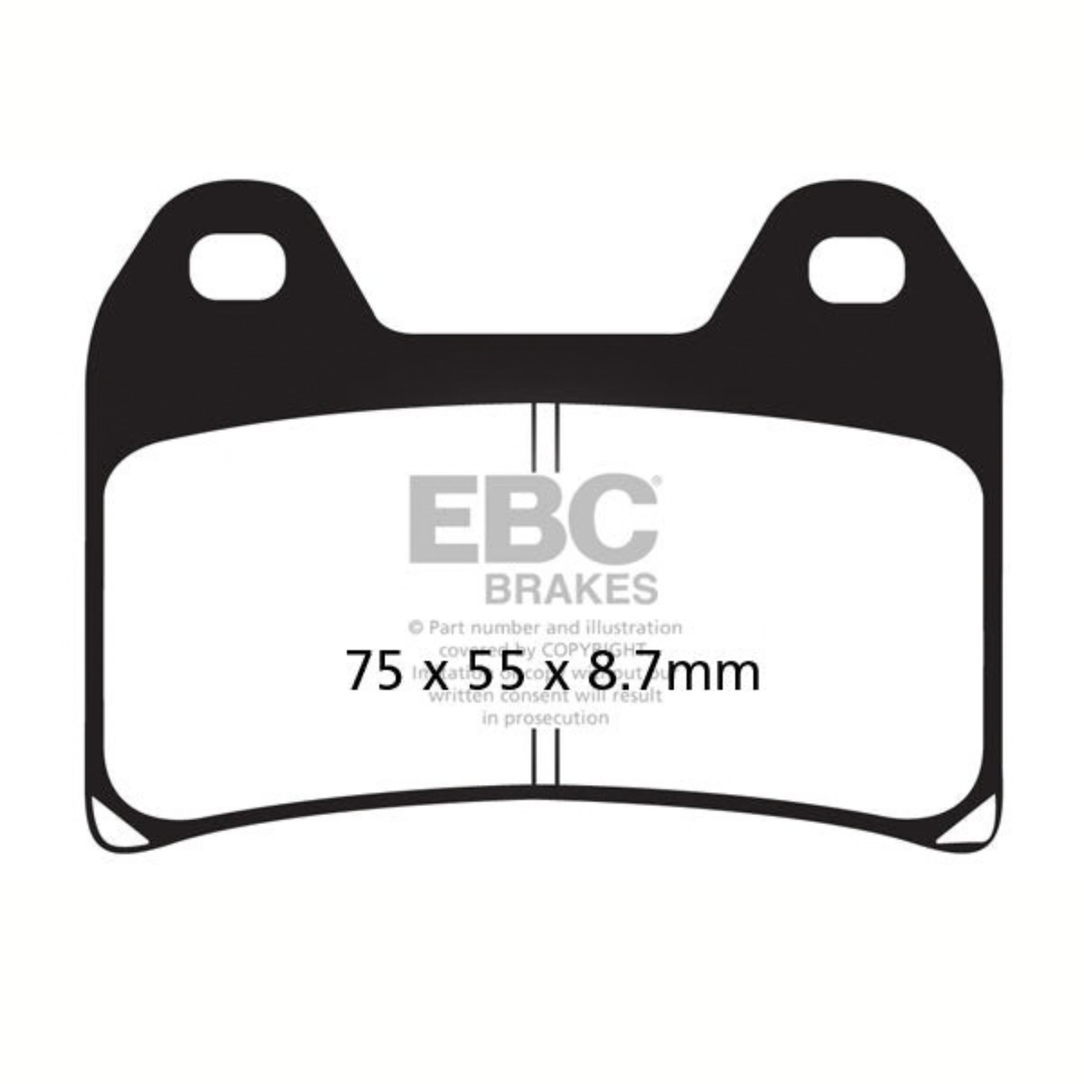 EBC KTM Duke 790 (2018 Onwards) Fully Sintered Brake Pads