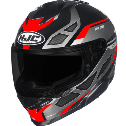 HJC I71 Zest MC1 Helmet - Black Red