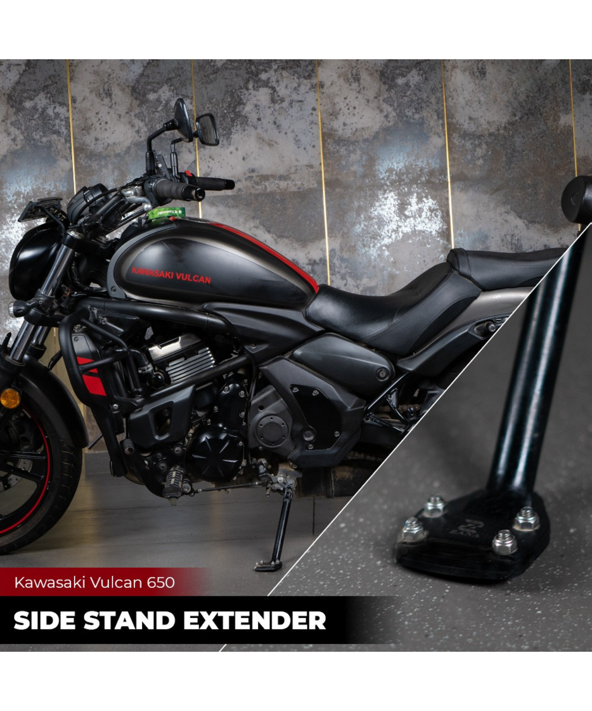 Zana Kawasaki Vulcan 650 Side Stand Extender - ZI-8255 - Zana
