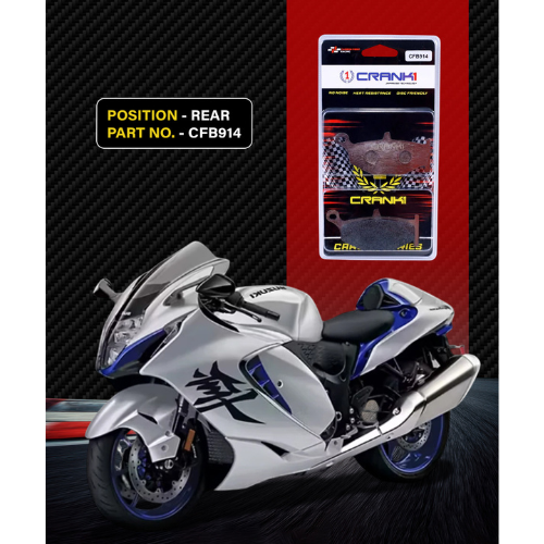 Crank1 Carbon Brake Pads for Suzuki Hayabusa (2013-2020)