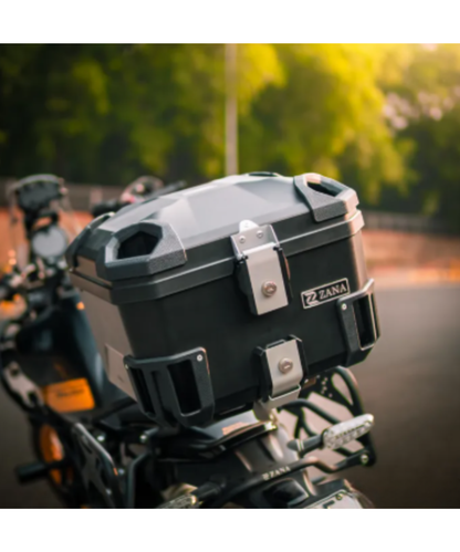 Zana Nomada Plastic Top Box 45L with Backrest - Black - ZI-TB-022