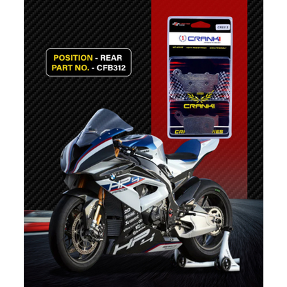 Crank1 Carbon Brake Pads for BMW S1000 R HP4 (2013-2014)