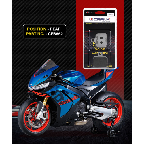 Crank1 Carbon Brake Pads for Aprilia RSV4 (2015-2020)